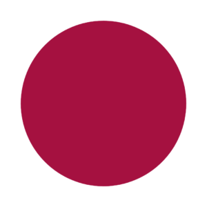 Solid maroon circular shape.