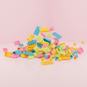 a pile of colorful toy blocks. Digital Marketing, Strategy, Paid Media. Ana Isabel Moura.
